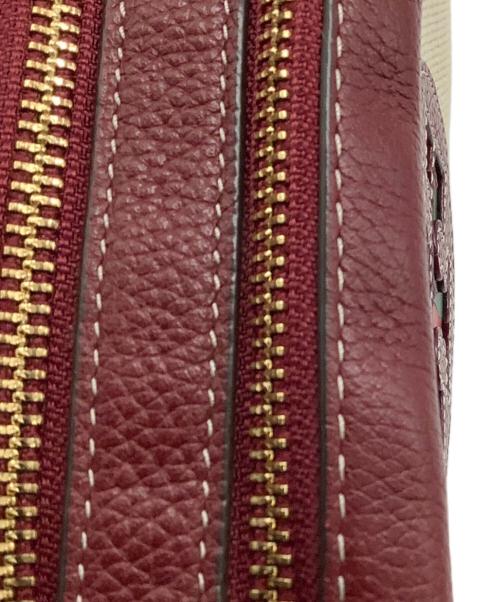 TORY BURCH（トリーバーチ）TORY BURCH (トリーバーチ) ショルダーバッグ ボルドー×ベージュの古着・服飾アイテム