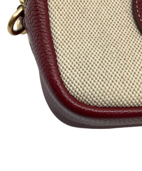 TORY BURCH（トリーバーチ）TORY BURCH (トリーバーチ) ショルダーバッグ ボルドー×ベージュの古着・服飾アイテム