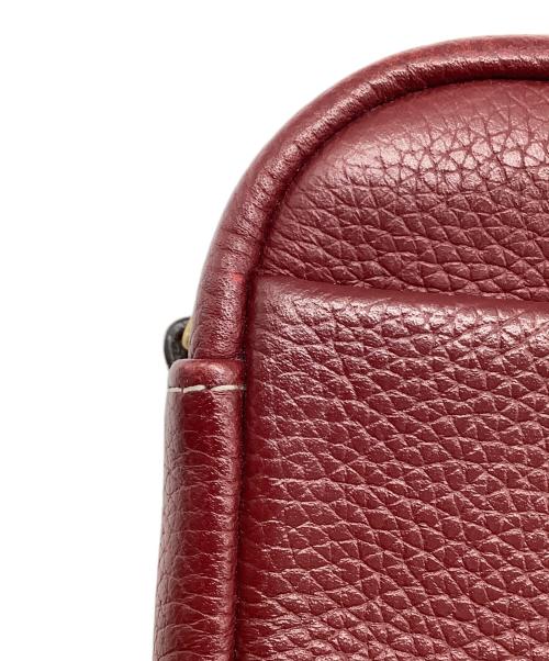 TORY BURCH（トリーバーチ）TORY BURCH (トリーバーチ) ショルダーバッグ ボルドー×ベージュの古着・服飾アイテム