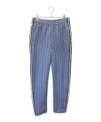 LACOSTEラコステ）の古着「サイドテーピングモノグラムジャカードトラックパンツ」｜スカイブルー