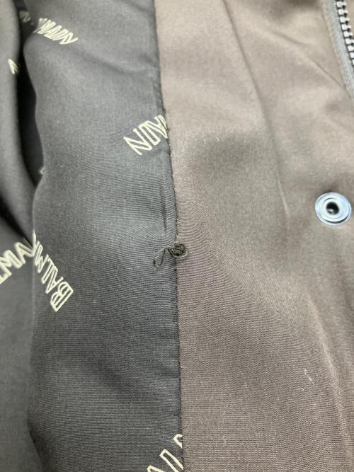 BALMAIN（バルマン）BALMAIN (バルマン) ブルーフォックスファー中綿ハーフコート ブラウン サイズ:SIZE　9の古着・服飾アイテム