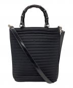 GUCCIグッチ）の古着「バンブーハンルドバッグ」｜ブラック