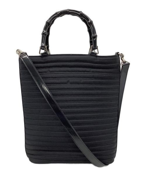 GUCCI（グッチ）GUCCI (グッチ) バンブーハンルドバッグ ブラックの古着・服飾アイテム