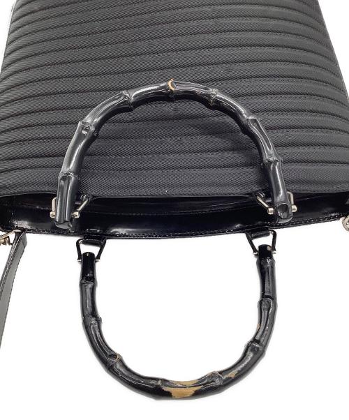 GUCCI（グッチ）GUCCI (グッチ) バンブーハンルドバッグ ブラックの古着・服飾アイテム