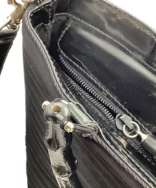 GUCCI（グッチ）GUCCI (グッチ) バンブーハンルドバッグ ブラックの古着・服飾アイテム