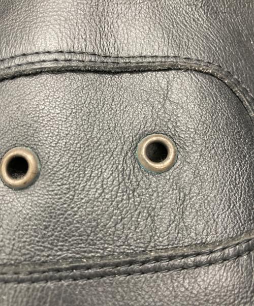 HARLEY-DAVIDSON（ハーレーダビッドソン）HARLEY-DAVIDSON (ハーレーダビッドソン) シングルライダースジャケット ブラック サイズ:Lの古着・服飾アイテム