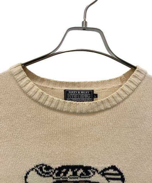 Hysteric Glamour（ヒステリックグラマー）Hysteric Glamour (ヒステリックグラマー) 薄手ニット カーキ サイズ:Lの古着・服飾アイテム