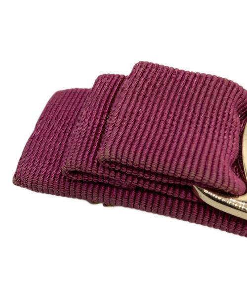 Ferragamo（フェラガモ）Ferragamo (フェラガモ) バレッタ パープルの古着・服飾アイテム