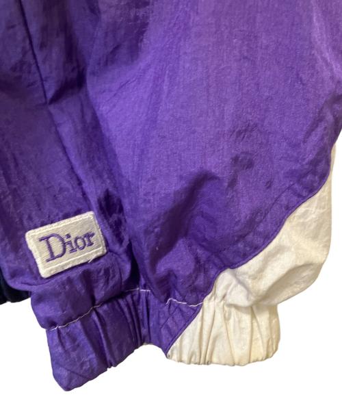Christian Dior MONSIEUR（クリスチャンディオールムッシュ）Christian Dior MONSIEUR (クリスチャンディオールムッシュ) ナイロンジャケット ネイビー×パープル サイズ:lの古着・服飾アイテム