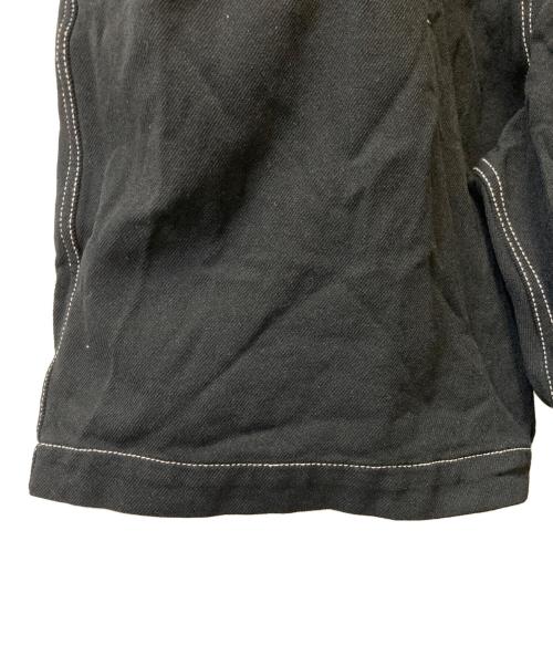 COMME des GARCONS HOMME PLUS（コムデギャルソンオムプリュス）COMME des GARCONS HOMME PLUS (コムデギャルソンオムプリュス) ポリ縮ジャンプスーツ ブラック×ホワイト サイズ:Sの古着・服飾アイテム