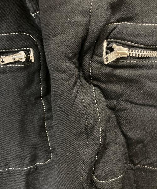 COMME des GARCONS HOMME PLUS（コムデギャルソンオムプリュス）COMME des GARCONS HOMME PLUS (コムデギャルソンオムプリュス) ポリ縮ジャンプスーツ ブラック×ホワイト サイズ:Sの古着・服飾アイテム