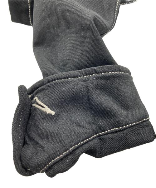 COMME des GARCONS HOMME PLUS（コムデギャルソンオムプリュス）COMME des GARCONS HOMME PLUS (コムデギャルソンオムプリュス) ポリ縮ジャンプスーツ ブラック×ホワイト サイズ:Sの古着・服飾アイテム