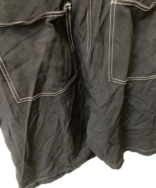 COMME des GARCONS HOMME PLUS（コムデギャルソンオムプリュス）COMME des GARCONS HOMME PLUS (コムデギャルソンオムプリュス) ポリ縮ジャンプスーツ ブラック×ホワイト サイズ:Sの古着・服飾アイテム