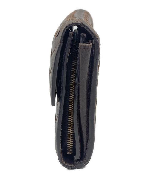 BOTTEGA VENETA（ボッテガベネタ）BOTTEGA VENETA (ボッテガベネタ) 長財布 ダークブラウンの古着・服飾アイテム