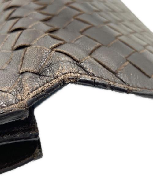 BOTTEGA VENETA（ボッテガベネタ）BOTTEGA VENETA (ボッテガベネタ) 長財布 ダークブラウンの古着・服飾アイテム