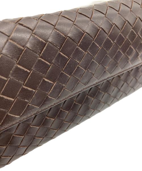 BOTTEGA VENETA（ボッテガベネタ）BOTTEGA VENETA (ボッテガベネタ) 長財布 ダークブラウンの古着・服飾アイテム