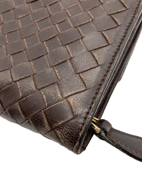 BOTTEGA VENETA（ボッテガベネタ）BOTTEGA VENETA (ボッテガベネタ) 長財布 ダークブラウンの古着・服飾アイテム