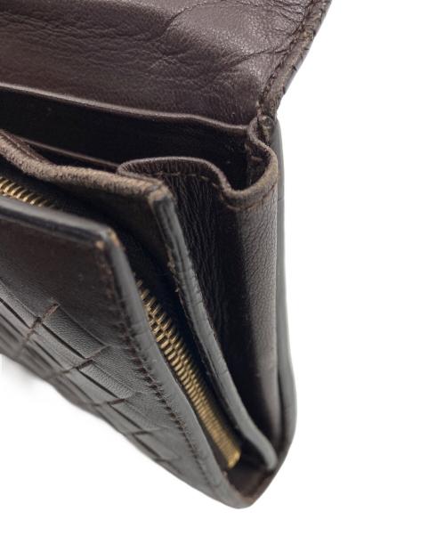 BOTTEGA VENETA（ボッテガベネタ）BOTTEGA VENETA (ボッテガベネタ) 長財布 ダークブラウンの古着・服飾アイテム