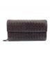 BOTTEGA VENETA（ボッテガベネタ）の古着「長財布」｜ダークブラウン