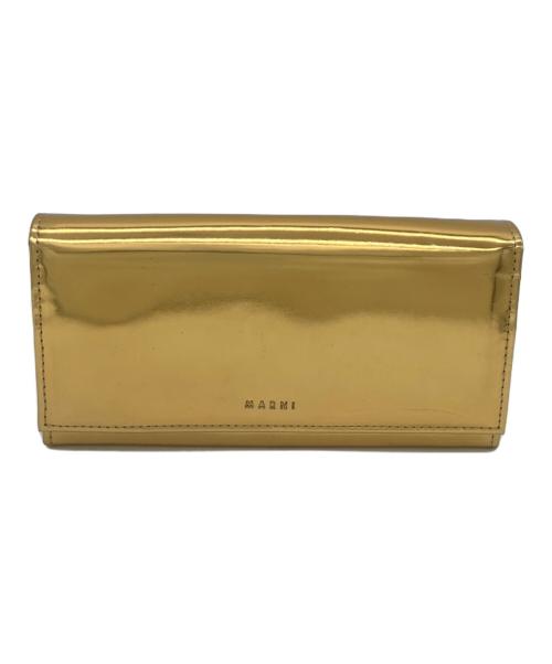 MARNI（マルニ）MARNI (マルニ) 長財布 ゴールドカラーの古着・服飾アイテム