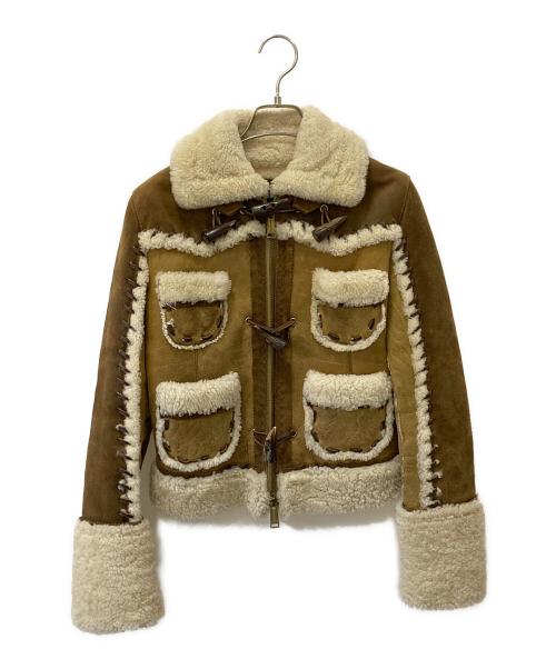 DSQUARED2（ディースクエアード）DSQUARED2 (ディースクエアード) ムートンジャケット ブラウン サイズ:42の古着・服飾アイテム