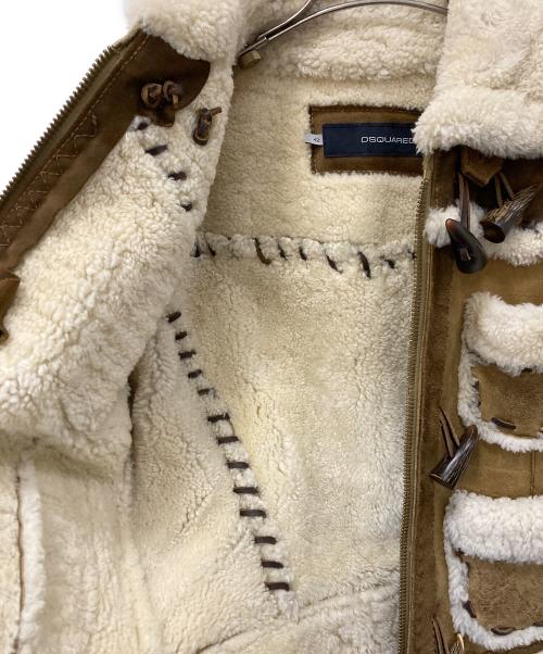 DSQUARED2（ディースクエアード）DSQUARED2 (ディースクエアード) ムートンジャケット ブラウン サイズ:42の古着・服飾アイテム