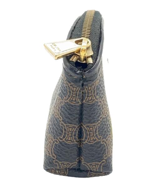 CELINE（セリーヌ）CELINE (セリーヌ) ミニポーチ ブラウン×ブラックの古着・服飾アイテム