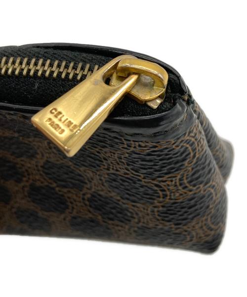 CELINE（セリーヌ）CELINE (セリーヌ) ミニポーチ ブラウン×ブラックの古着・服飾アイテム