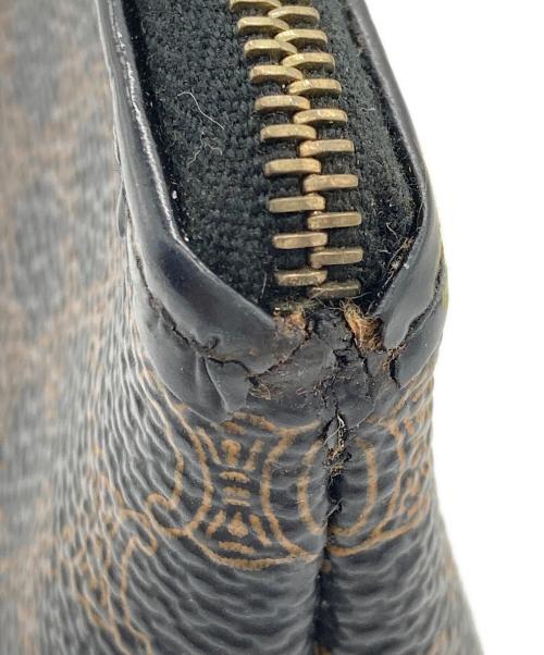 CELINE（セリーヌ）CELINE (セリーヌ) ミニポーチ ブラウン×ブラックの古着・服飾アイテム