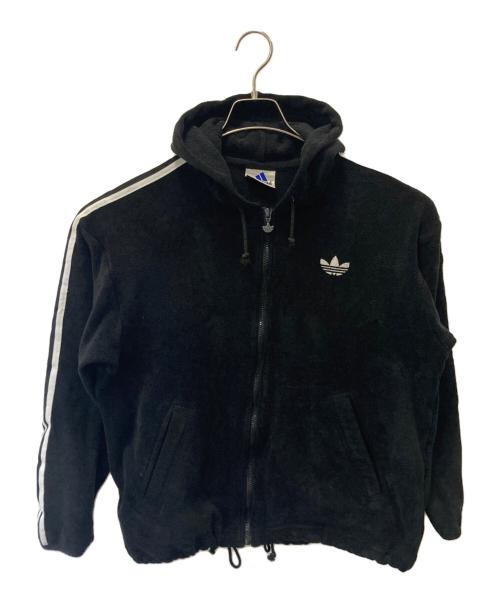 adidas（アディダス）adidas (アディダス) ジップパーカー ブラック サイズ:MーLの古着・服飾アイテム