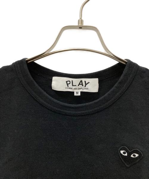 PLAY COMME des GARCONS（プレイコムデギャルソン）PLAY COMME des GARCONS (プレイコムデギャルソン) 半袖カットソー ブラック サイズ:Mの古着・服飾アイテム