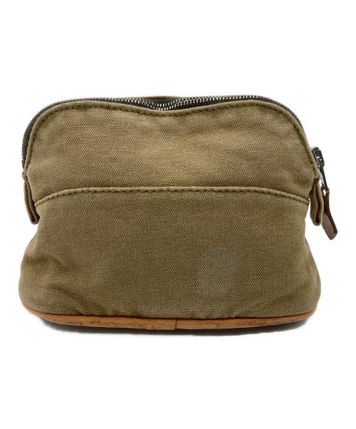 HERMES（エルメス）HERMES (エルメス) ボリードポーチミニミニ カーキの古着・服飾アイテム