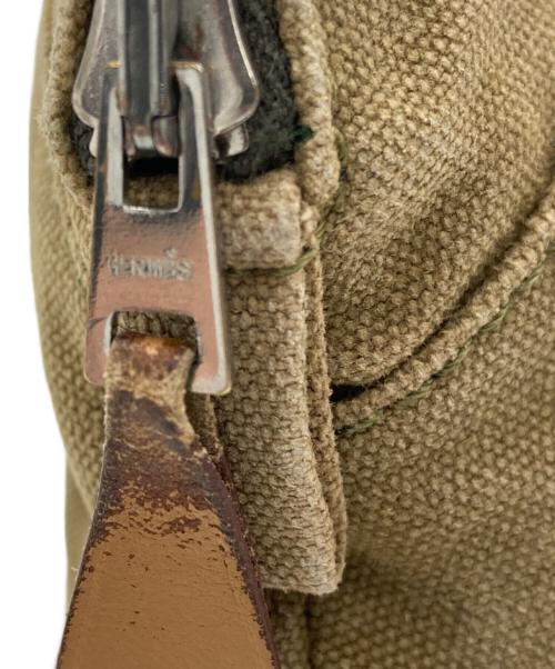 HERMES（エルメス）HERMES (エルメス) ボリードポーチミニミニ カーキの古着・服飾アイテム