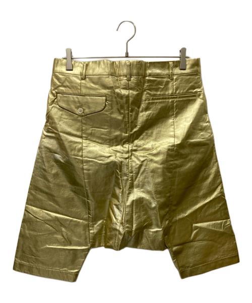 COMME des GARCONS（コムデギャルソン）COMME des GARCONS (コムデギャルソン) フェイクレザーサルエルパンツ ゴールド サイズ:Sの古着・服飾アイテム