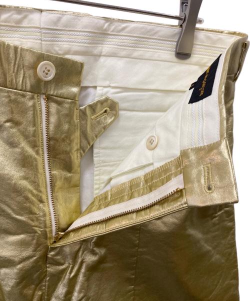 COMME des GARCONS（コムデギャルソン）COMME des GARCONS (コムデギャルソン) フェイクレザーサルエルパンツ ゴールド サイズ:Sの古着・服飾アイテム