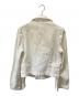 COMME des GARCONS HOMME PLUS (コムデギャルソンオムプリュス) ダブルライダースジャケット ホワイト サイズ:S：10000円