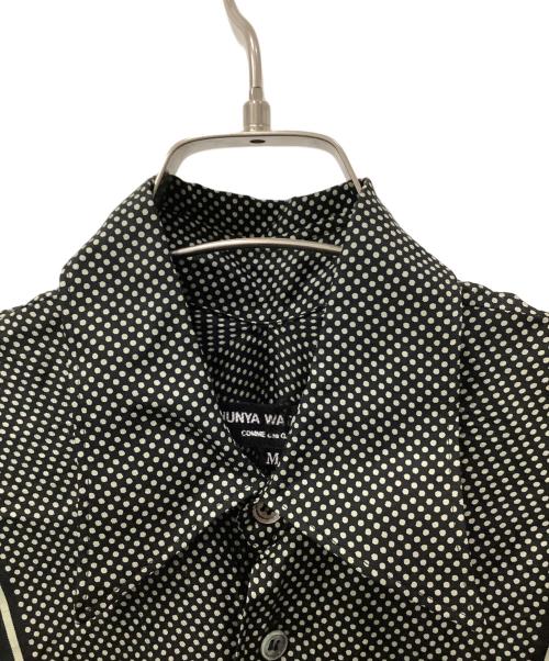 JUNYA WATANABE COMME des GARCONS（(ジュンヤワタナベ コムデギャルソン）JUNYA WATANABE COMME des GARCONS ((ジュンヤワタナベ コムデギャルソン) シルクシャツ ブラック×ホワイト サイズ:Mサイズの古着・服飾アイテム