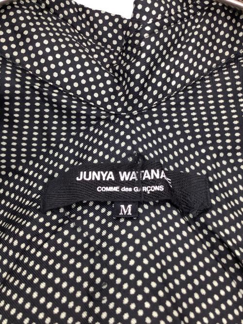 JUNYA WATANABE COMME des GARCONS（(ジュンヤワタナベ コムデギャルソン）JUNYA WATANABE COMME des GARCONS ((ジュンヤワタナベ コムデギャルソン) シルクシャツ ブラック×ホワイト サイズ:Mサイズの古着・服飾アイテム