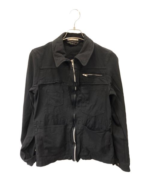 COMME des GARCONS HOMME PLUS（コムデギャルソンオムプリュス）COMME des GARCONS HOMME PLUS (コムデギャルソンオムプリュス) ジップアップジャケット ブラック サイズ:Sの古着・服飾アイテム