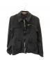COMME des GARCONS HOMME PLUS（コムデギャルソンオムプリュス）の古着「ジップアップジャケット」｜ブラック