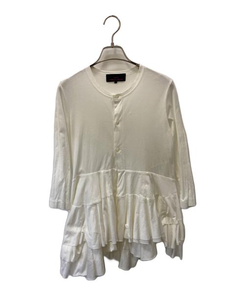 tricot COMME des GARCONS（トリココムデギャルソン）tricot COMME des GARCONS (トリココムデギャルソン) 長袖ブラウス ホワイト サイズ:Mの古着・服飾アイテム