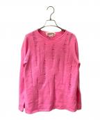 COMME des GARCONS GIRLコムデギャルソンガール）の古着「薄手ニット」｜ピンク