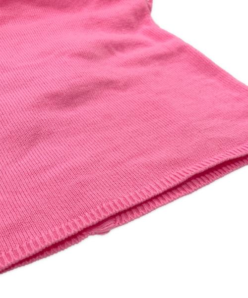 COMME des GARCONS GIRL（コムデギャルソンガール）COMME des GARCONS GIRL (コムデギャルソンガール) 薄手ニット ピンク サイズ:Lの古着・服飾アイテム