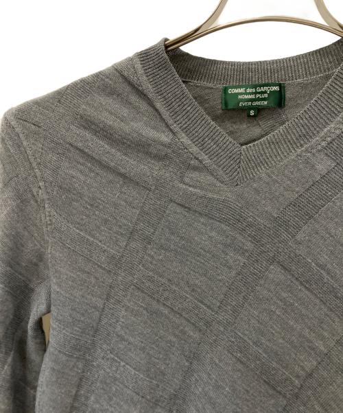 COMME des GARCONS HOMME PLUS（コムデギャルソンオムプリュス）COMME des GARCONS HOMME PLUS (コムデギャルソンオムプリュス) 薄手ニット グレー サイズ:Sの古着・服飾アイテム