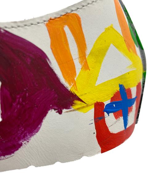 COMME des GARCONS（コムデギャルソン）COMME des GARCONS (コムデギャルソン) 落書きプリントレザーシューズカバー ホワイト サイズ:不明の古着・服飾アイテム