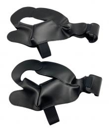 COMME des GARCONS（コムデギャルソン）の古着「レザーシューズカバー」｜ブラック