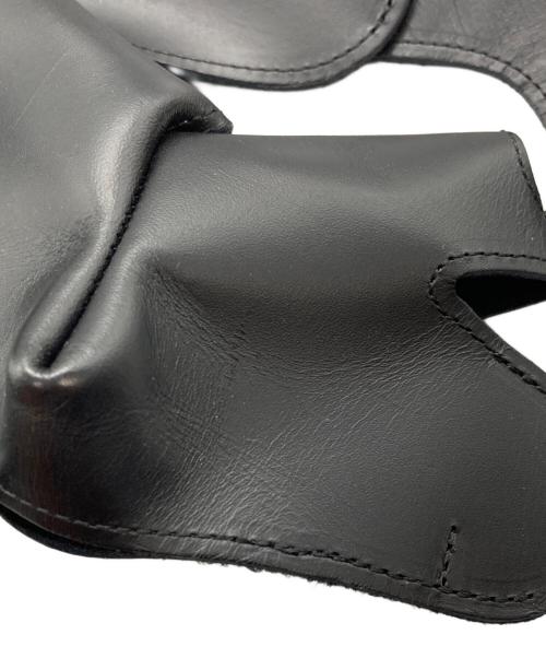COMME des GARCONS（コムデギャルソン）COMME des GARCONS (コムデギャルソン) レザーシューズカバー ブラック サイズ:不明の古着・服飾アイテム