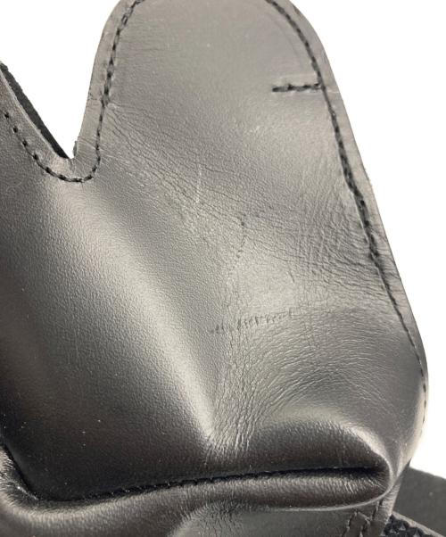 COMME des GARCONS（コムデギャルソン）COMME des GARCONS (コムデギャルソン) レザーシューズカバー ブラック サイズ:不明の古着・服飾アイテム