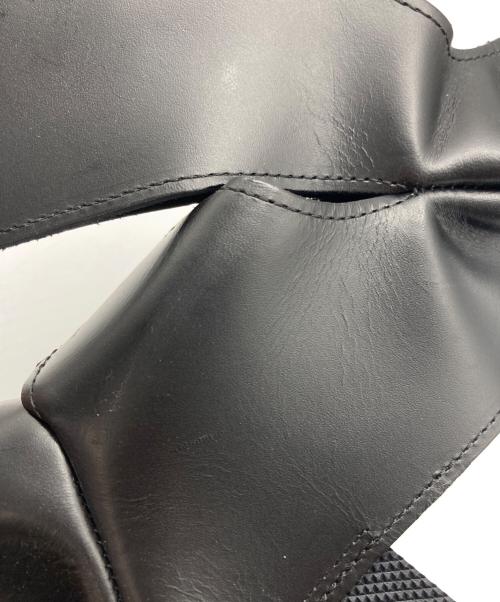 COMME des GARCONS（コムデギャルソン）COMME des GARCONS (コムデギャルソン) レザーシューズカバー ブラック サイズ:不明の古着・服飾アイテム