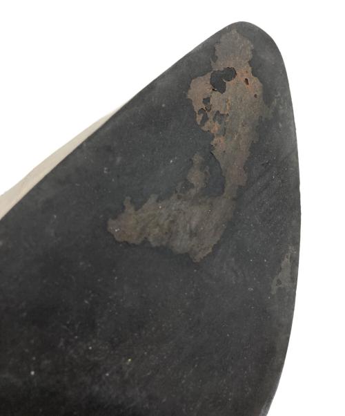 COMME des GARCONS HOMME PLUS（コムデギャルソンオムプリュス）COMME des GARCONS HOMME PLUS (コムデギャルソンオムプリュス) レザーシューズ ホワイト×グリーン サイズ:26.0cmの古着・服飾アイテム